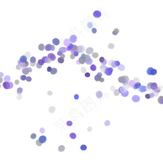 蓝紫色光斑光晕元素,免抠元素