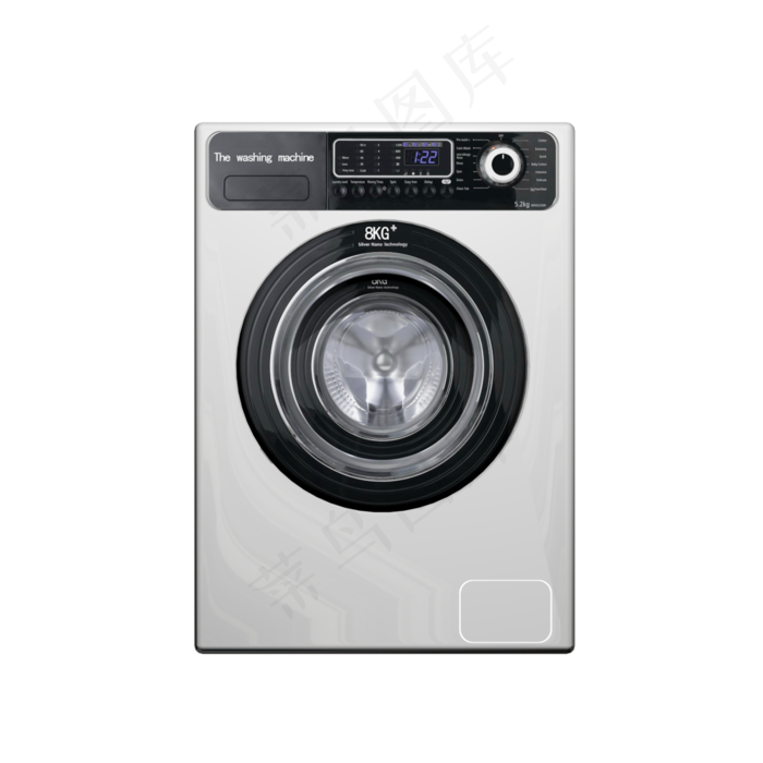 高档智能滚筒洗衣机正视图