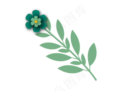 绿色叶子主题边框