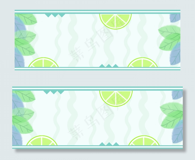 绿色清新果植banner(1920*700px 	       )psd模版下载