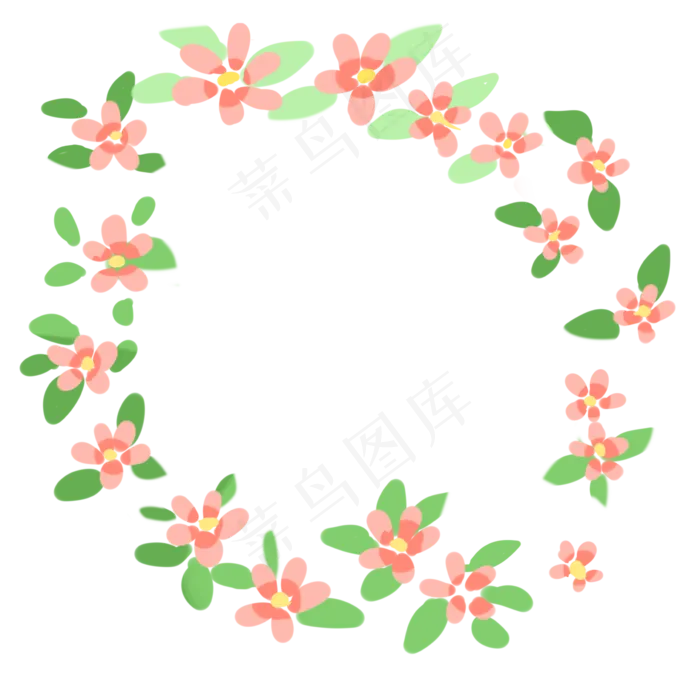 美丽小花花朵边框