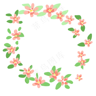 美丽小花花朵边框