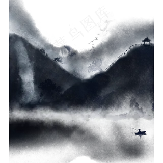 意境水墨山水