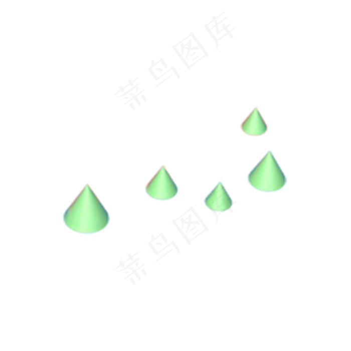 卡通绿色植物图案下载(2000X2000(DPI:300))psd模版下载
