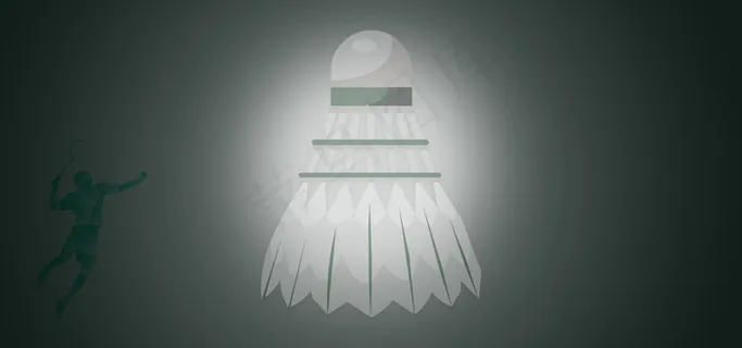 校园招聘羽毛球社团简约banner