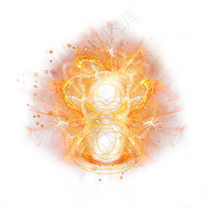 光芒层次火焰倒计时数字8(3000*3000px 	      )psd模版下载