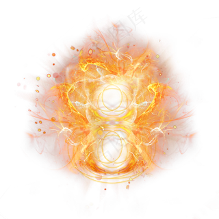 光芒层次火焰倒计时数字8