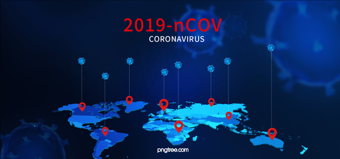 立体感创意病毒蔓延背景