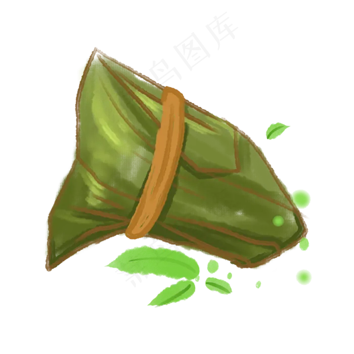 端午节绿色粽子(2000X2000(DPI:300))psd模版下载