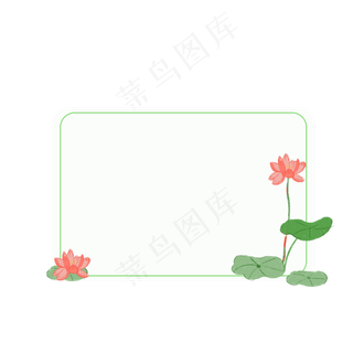 夏季简洁边框设计素材