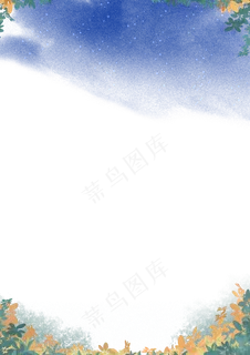 夏至清新花朵边框