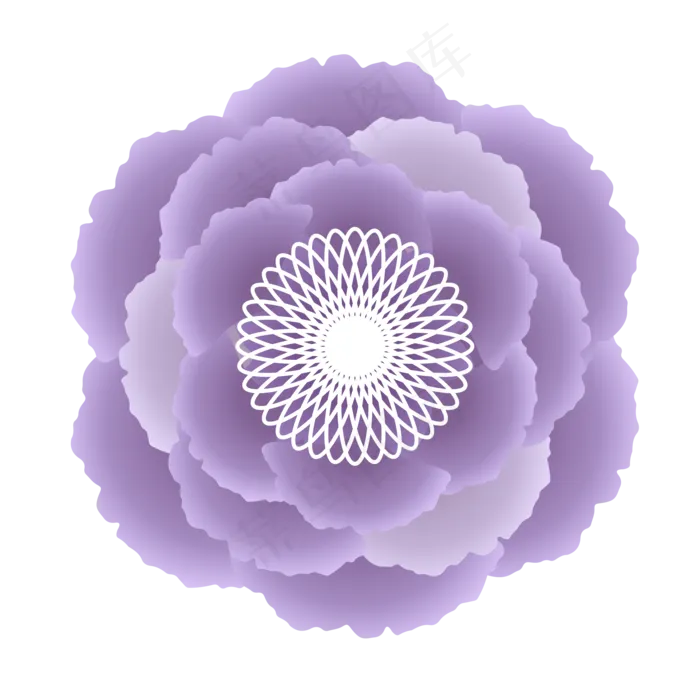 父亲节母亲节紫色彩色矢量剪纸立(2000*2000px 300 dpi )ai矢量模版下载