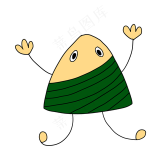 端午节卡通粽子免抠