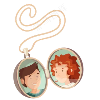 亲吻情人节情侣怀表