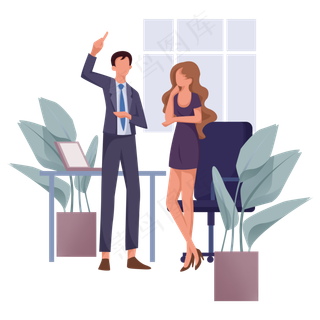 商务办公桌团队