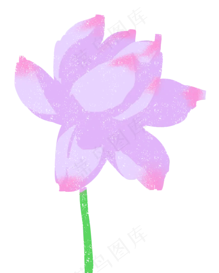 一朵荷花(1024X1275(DPI:300))psd模版下载