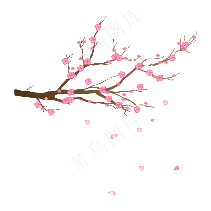 卡通免扣粉色花朵(4167*4167px 300 dpi )ai矢量模版下载