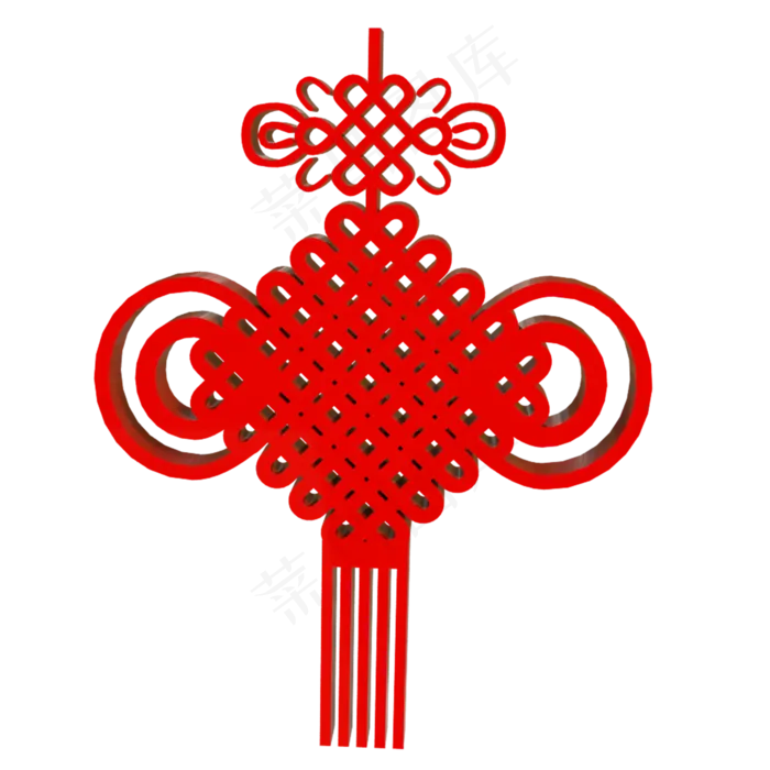 大红中国结,免抠元素(2000X2000(DPI:300))psd模版下载