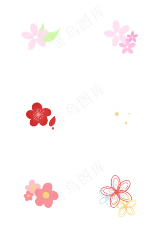 卡通手绘小花下载