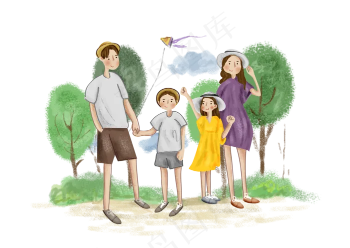 处暑家庭海森林旅游(3508X2480(DPI:300))psd模版下载