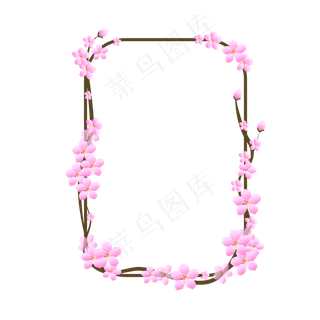 矢量免扣卡通梅花