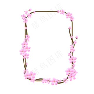 矢量免扣卡通梅花