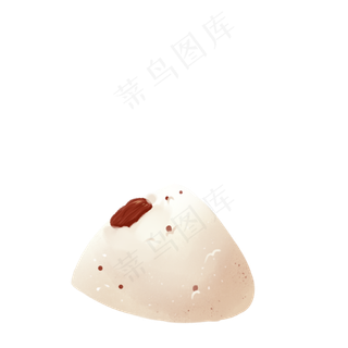 白白的糯米粽子免扣图