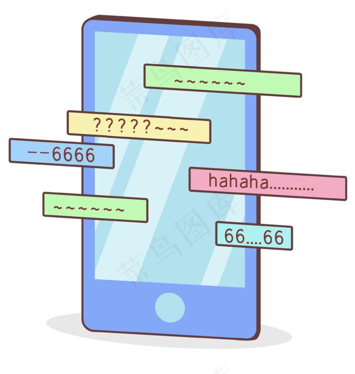 手机弹幕(3562*3762px 300 dpi )ai矢量模版下载