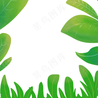 卡通植物边框下载