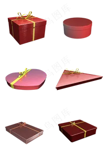 母亲节红色礼盒包装