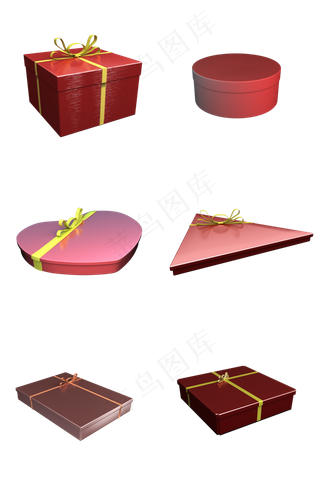 母亲节红色礼盒包装