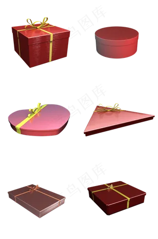 母亲节红色礼盒包装
