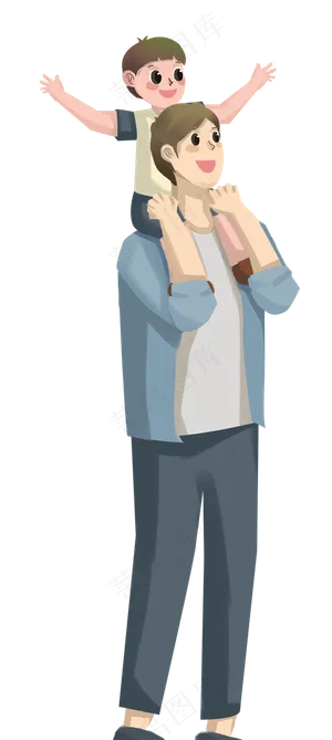 父亲节家庭户外