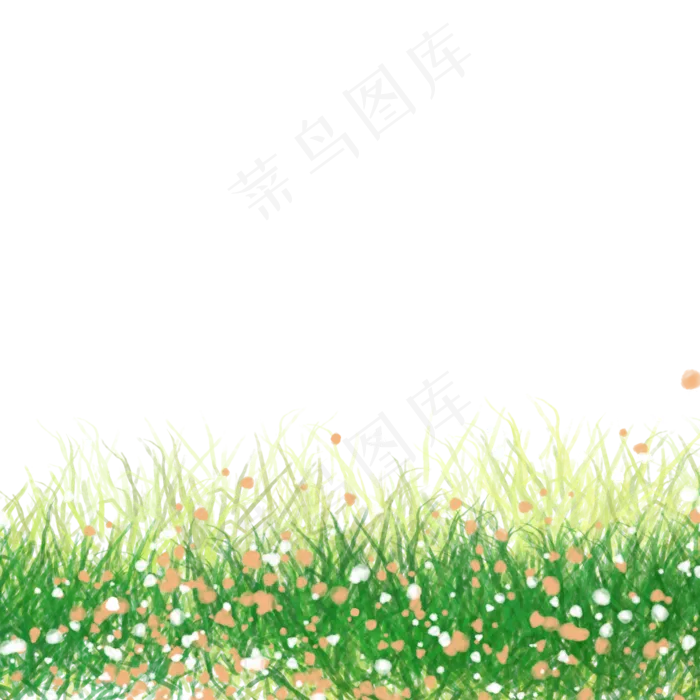 春天草地,免抠元素(2000X2000(DPI:300))psd模版下载