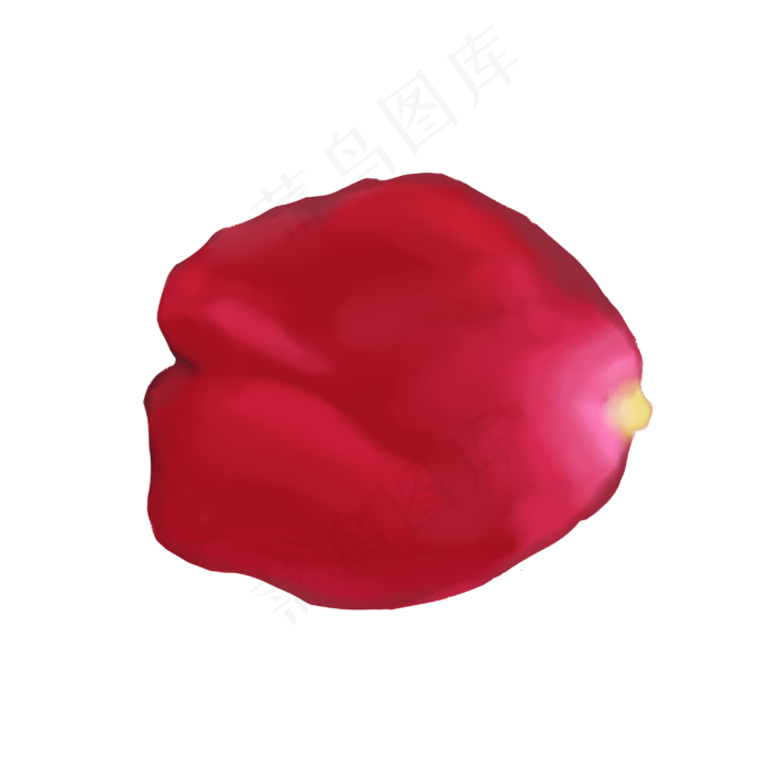 单片漂浮的玫瑰花瓣PNG