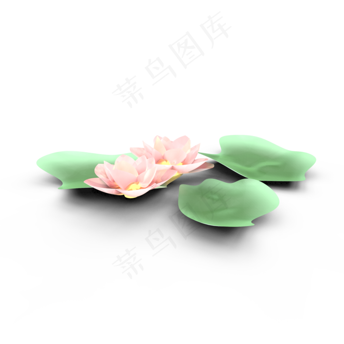 c4d夏天荷花粉(2000*2000px 300 dpi )
