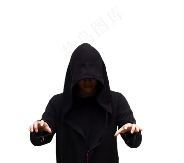 黑衣人人物,免抠元素