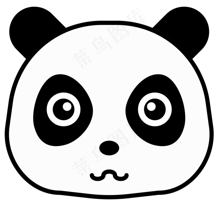 手绘卡通可爱大熊猫
