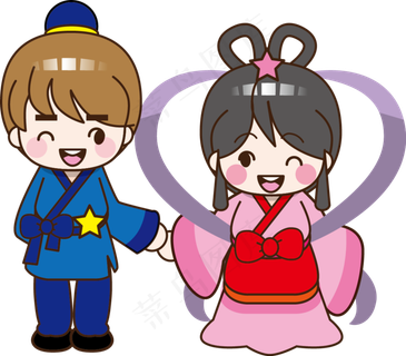 创意七夕节日装饰元素,免抠元素