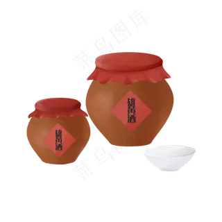 端午节雄黄酒酒缸