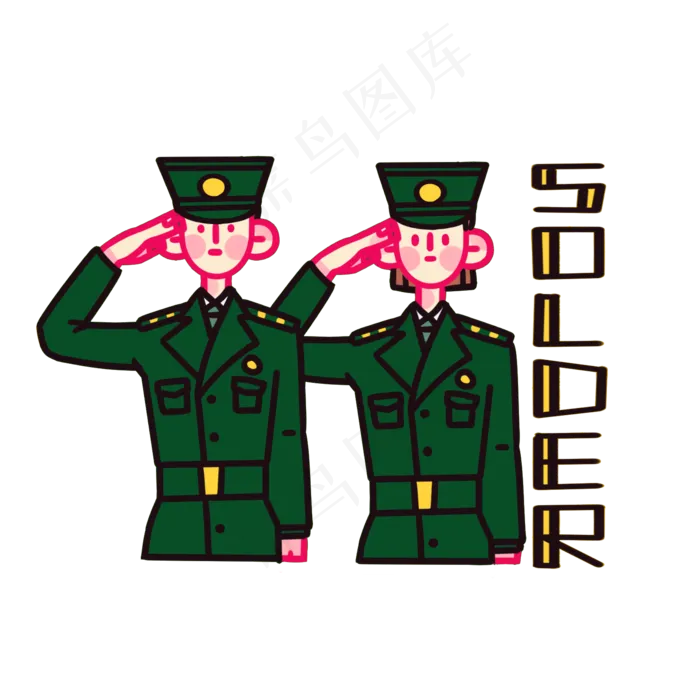 五一劳动节军人png图片素材(1512X1512(DPI:96))psd模版下载