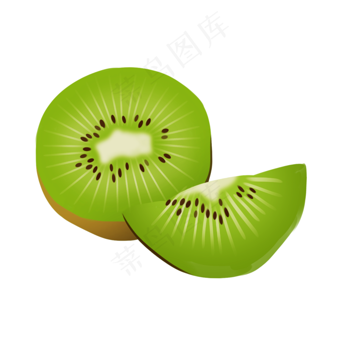 创意美味猕猴桃插画