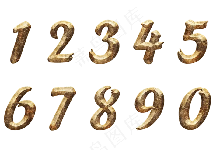 3d质感数字原创(3508X2480(DPI:300))psd模版下载