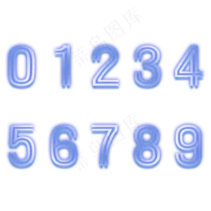 原创科技风数字