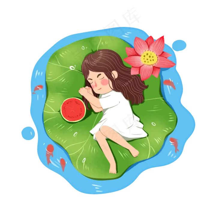 夏至大暑小暑夏天二十四节气,免抠元素(2000X2000(DPI:300))psd模版下载