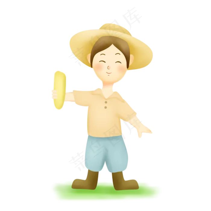 农民粮农劳动形象(3000X3000(DPI:300))psd模版下载