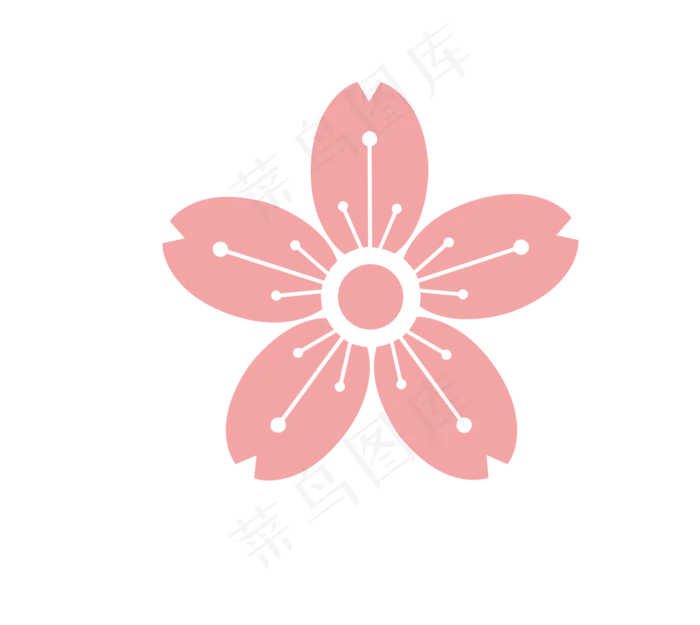 创意樱花春季樱花桃花素材,免抠元素