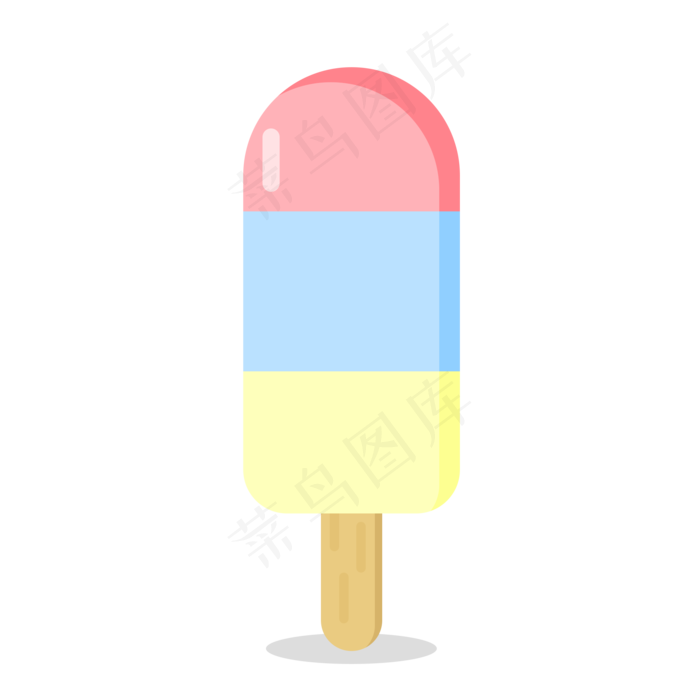 夏季清凉水果口味冰棒矢量PNG(2000X2000(DPI:300))psd模版下载