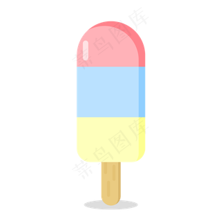 夏季清凉水果口味冰棒矢量PNG