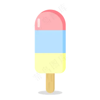 夏季清凉水果口味冰棒矢量PNG
